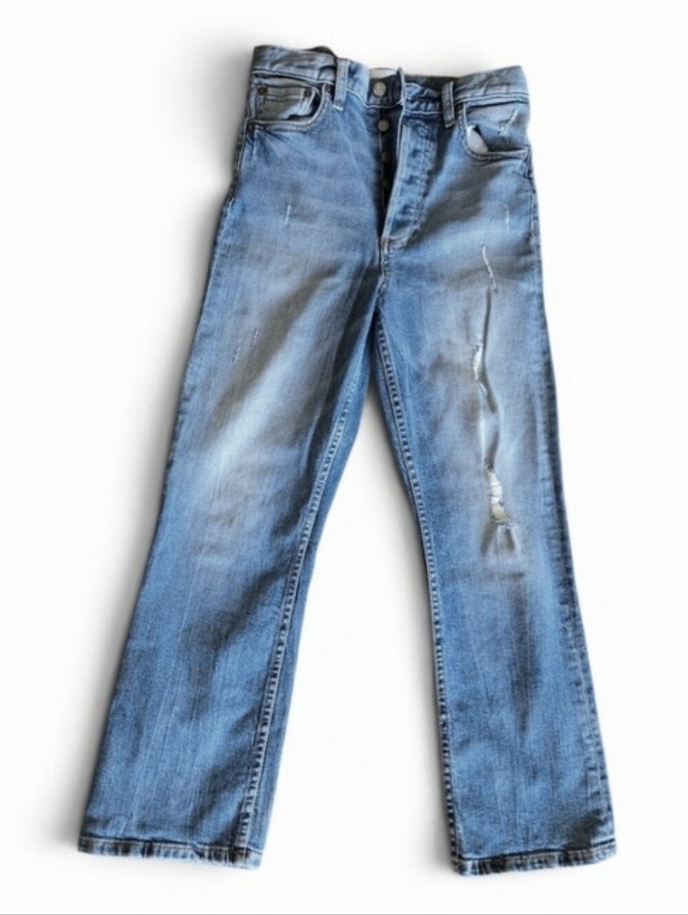 Womens Boyish Classic Blue Distressed Jeans